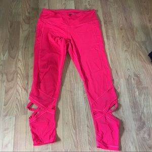 Red VSX Mesh and Cut Out Legging
